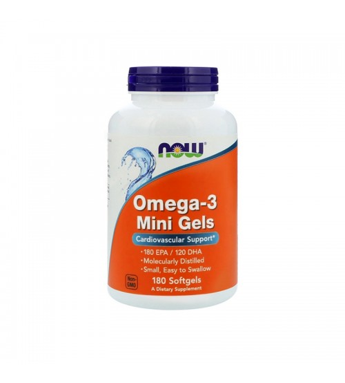 Now Foods Omega-3 Mini Gels 500mg 180caps